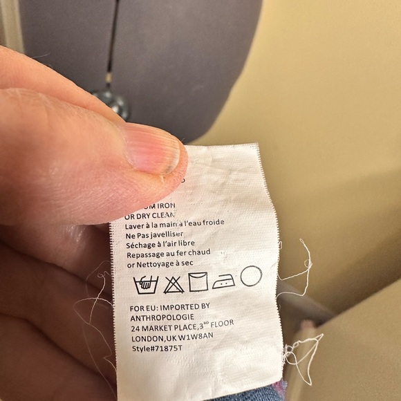 Anthropologie by Tiny Mika Lacy Velvet Top size medium - Picture 13 of 14